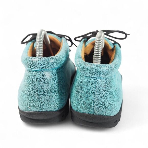 Ferrini Rouge Moc Toe Mid Leather Chukka Boots Women's 8.5B Turquoise 63722-50 - Picture 5 of 11